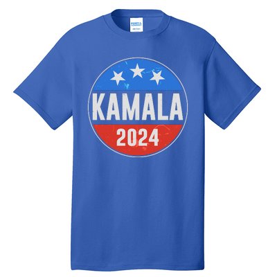 Vintage Vote Kamala 2024 Election Emblem Tall T-Shirt