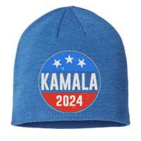 Vintage Vote Kamala 2024 Election Emblem Sustainable Beanie