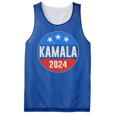 Vintage Vote Kamala 2024 Election Emblem Mesh Reversible Basketball Jersey Tank