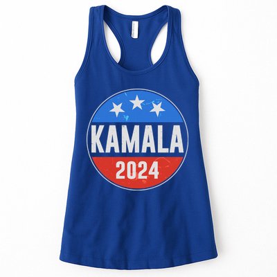 Vintage Vote Kamala 2024 Election Emblem Womens Tank Top
