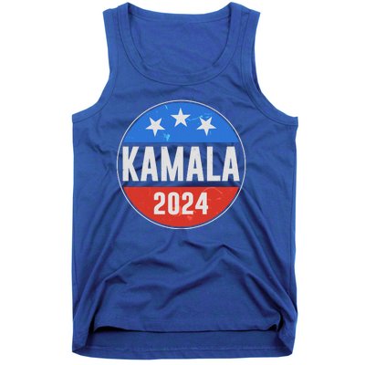 Vintage Vote Kamala 2024 Election Emblem Tank Top