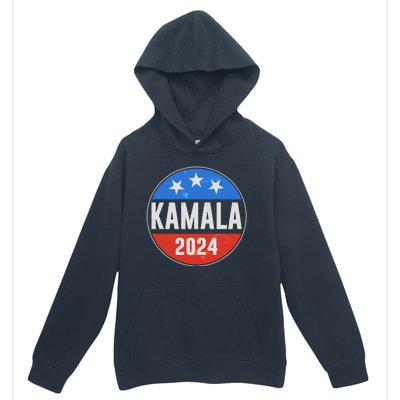 Vintage Vote Kamala 2024 Election Emblem Urban Pullover Hoodie