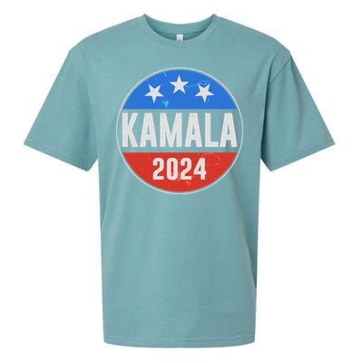 Vintage Vote Kamala 2024 Election Emblem Sueded Cloud Jersey T-Shirt