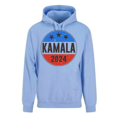 Vintage Vote Kamala 2024 Election Emblem Unisex Surf Hoodie