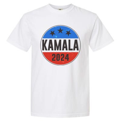 Vintage Vote Kamala 2024 Election Emblem Garment-Dyed Heavyweight T-Shirt