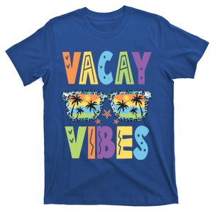 Vacay Vibes Leopard Sunglasses Summer Vacation Retro Gift T-Shirt