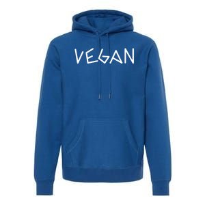 Vegan Veggie Lover Vegetarian Plant Powered Veganism No Meat Gift Premium Hoodie