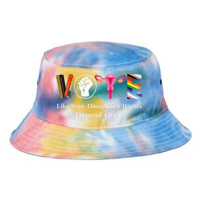 Vintage Vote Like Your Granddaughters Rights Depend On It Tie Dye Newport Bucket Hat