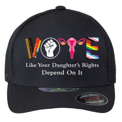 Vintage Vote Like Your Granddaughters Rights Depend On It Flexfit Unipanel Trucker Cap