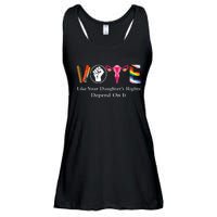 Vintage Vote Like Your Granddaughters Rights Depend On It Ladies Essential Flowy Tank