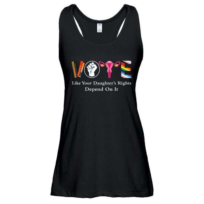 Vintage Vote Like Your Granddaughters Rights Depend On It Ladies Essential Flowy Tank