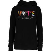 Vintage Vote Like Your Granddaughters Rights Depend On It Womens Funnel Neck Pullover Hood