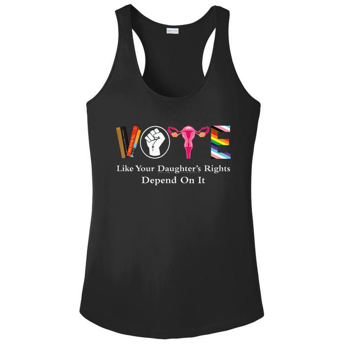 Vintage Vote Like Your Granddaughters Rights Depend On It Ladies PosiCharge Competitor Racerback Tank