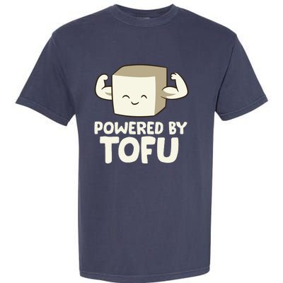 Vegan Vegetarian Love Tofu Powered By Tofu Garment-Dyed Heavyweight T-Shirt