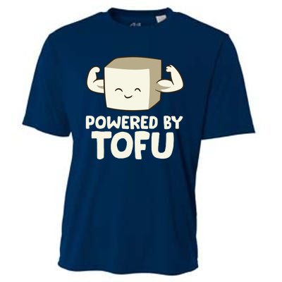 Vegan Vegetarian Love Tofu Powered By Tofu Cooling Performance Crew T-Shirt