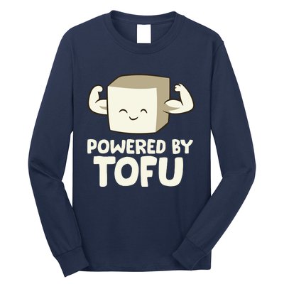 Vegan Vegetarian Love Tofu Powered By Tofu Long Sleeve Shirt