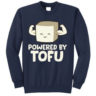 Vegan Vegetarian Love Tofu Powered By Tofu Sweatshirt