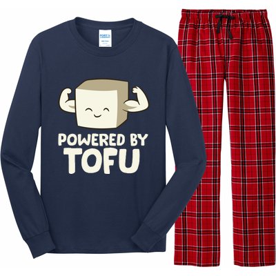 Vegan Vegetarian Love Tofu Powered By Tofu Long Sleeve Pajama Set