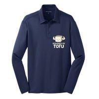 Vegan Vegetarian Love Tofu Powered By Tofu Silk Touch Performance Long Sleeve Polo