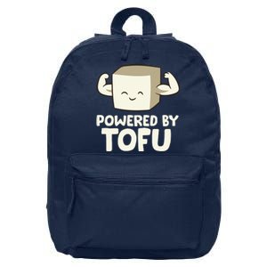 Vegan Vegetarian Love Tofu Powered By Tofu 16 in Basic Backpack