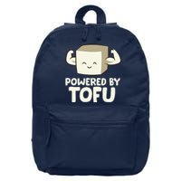 Vegan Vegetarian Love Tofu Powered By Tofu 16 in Basic Backpack