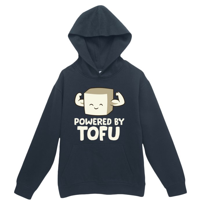 Vegan Vegetarian Love Tofu Powered By Tofu Urban Pullover Hoodie