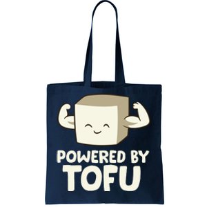 Vegan Vegetarian Love Tofu Powered By Tofu Tote Bag