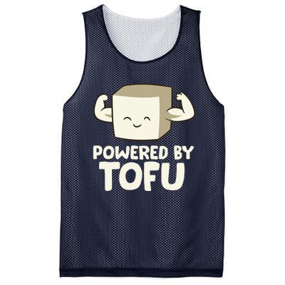 Vegan Vegetarian Love Tofu Powered By Tofu Mesh Reversible Basketball Jersey Tank