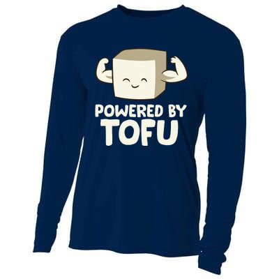 Vegan Vegetarian Love Tofu Powered By Tofu Cooling Performance Long Sleeve Crew