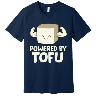 Vegan Vegetarian Love Tofu Powered By Tofu Premium T-Shirt