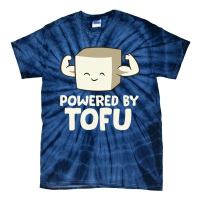 Vegan Vegetarian Love Tofu Powered By Tofu Tie-Dye T-Shirt