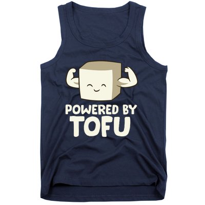 Vegan Vegetarian Love Tofu Powered By Tofu Tank Top