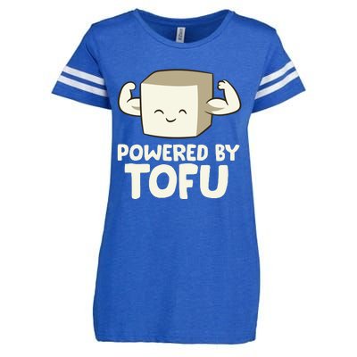 Vegan Vegetarian Love Tofu Powered By Tofu Enza Ladies Jersey Football T-Shirt