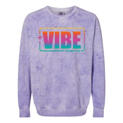 Vibe Volleyball Lab Multi Color Colorblast Crewneck Sweatshirt