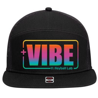 Vibe Volleyball Lab Multi Color 7 Panel Mesh Trucker Snapback Hat