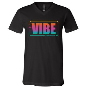 Vibe Volleyball Lab Multi Color V-Neck T-Shirt