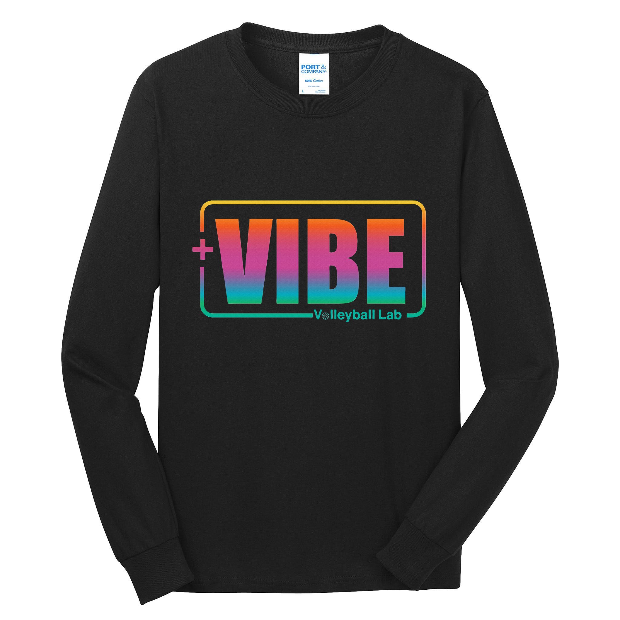 Vibe Volleyball Lab Multi Color Tall Long Sleeve T-Shirt