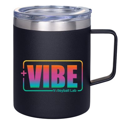 Vibe Volleyball Lab Multi Color 12oz Stainless Steel Coffee Mug
