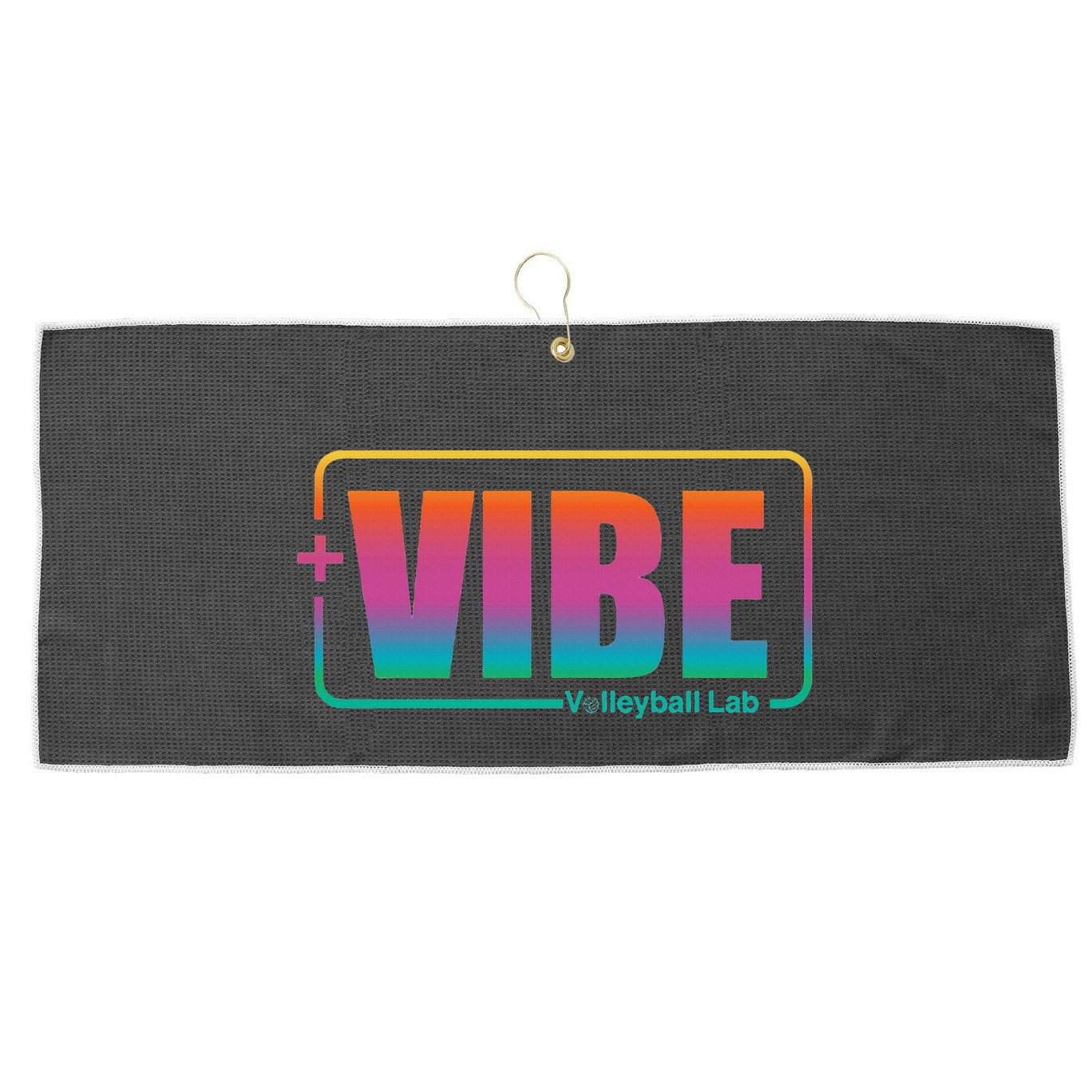 Vibe Volleyball Lab Multi Color Large Microfiber Waffle Golf Towel