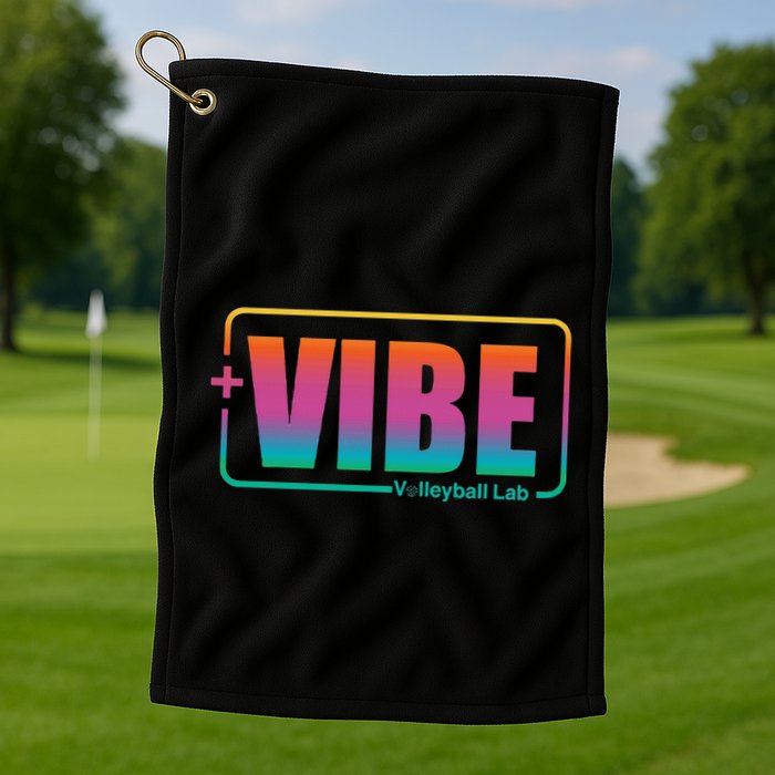 Vibe Volleyball Lab Multi Color Golf Towel