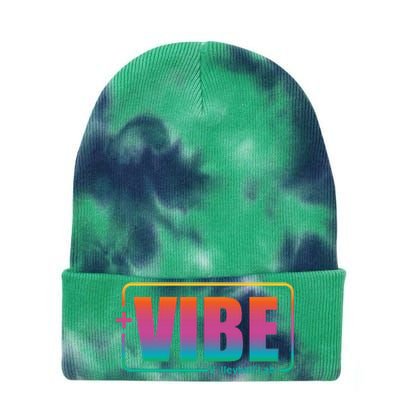 Vibe Volleyball Lab Multi Color Tie Dye 12in Knit Beanie