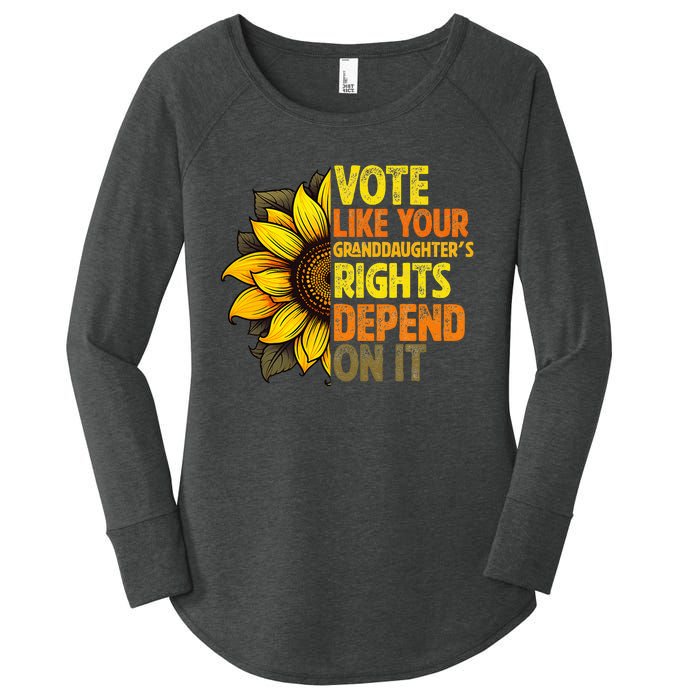 Vintage Vote Like Your Granddaughters Rights Depend On It Women's Perfect Tri Tunic Long Sleeve Shirt