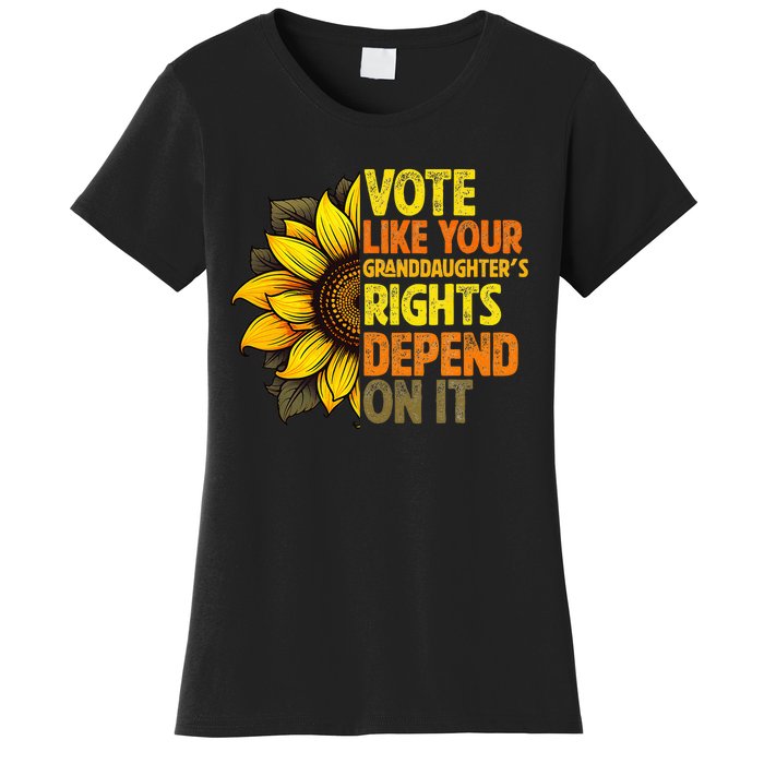 Vintage Vote Like Your Granddaughters Rights Depend On It Women's T-Shirt