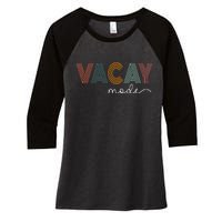 Vintage Vacay Mode For Camping Family Vacations In 2023 Women's Tri-Blend 3/4-Sleeve Raglan Shirt