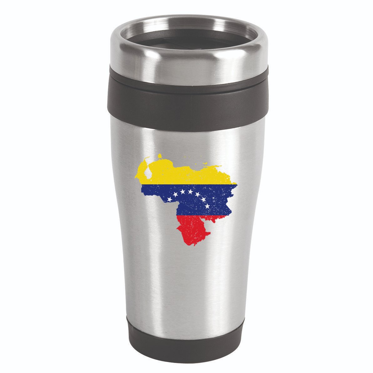 Vintage Venezuela Map 7 Stars Flag Venezuela Flag 16oz Travel Tumbler