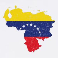 Vintage Venezuela Map 7 Stars Flag Venezuela Flag Beanie