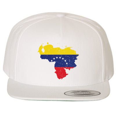 Vintage Venezuela Map 7 Stars Flag Venezuela Flag Wool Snapback Cap