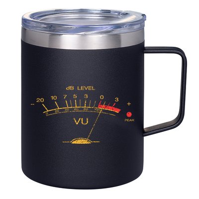 Volume Vu Meter Vintage Audio Engineer Recording 12oz Stainless Steel Coffee Mug