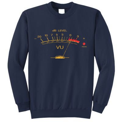 Volume Vu Meter Vintage Audio Engineer Recording Sweatshirt