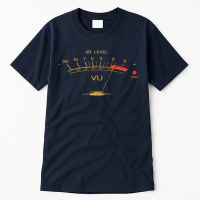Volume Vu Meter Vintage Audio Engineer Recording Tall T-Shirt